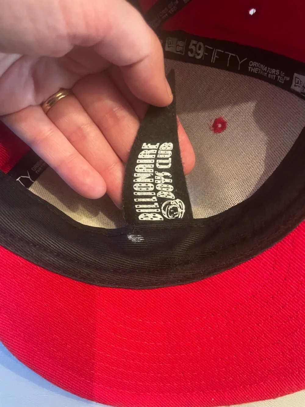 Ice Cream x Era Fitted Cap Hat 7 5/8 Dog Red Billionaire Boys Club - Picture 6 of 7